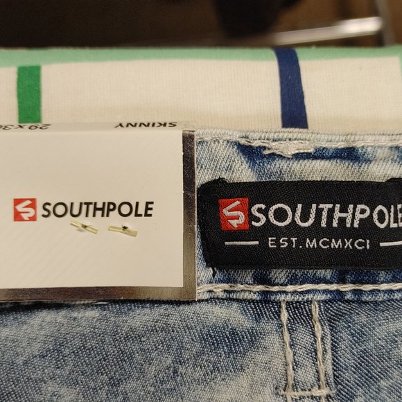 SOUTHPOLE SKINNY JEANS NWT SIZE 29X30 - Picture 9 of 9
